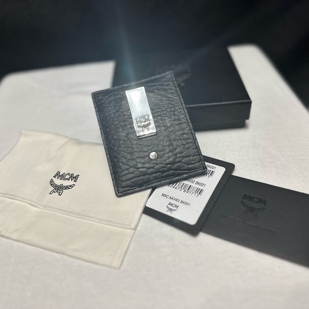 MCM Money Clip Card Case in Visetos Original